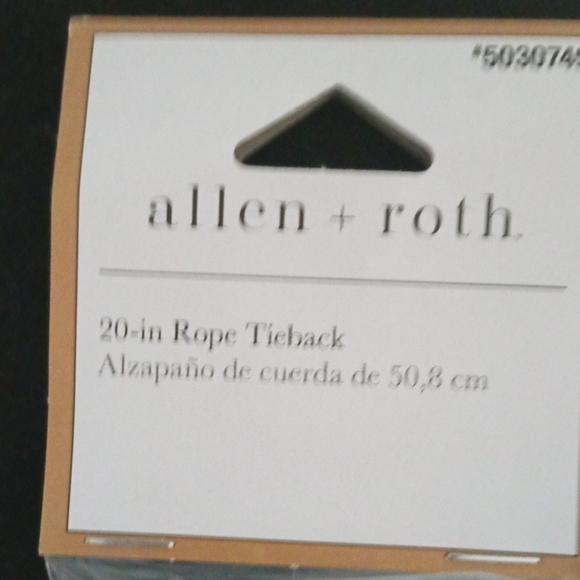 Allen + Roth White Rope Tieback Bundle Of Two - Picture 2 of 3